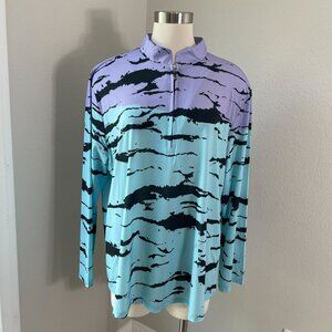 Jamie Sadock Sunsense Womens Plus‎ XXL 1/4 Zip Pullover Long Sleeve Golf Shirt